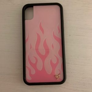 pink flame wildflower iphone xr case